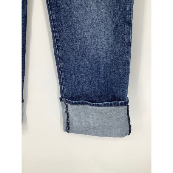 KUT from the Kloth Women's 2 Sienna High Rise Wide Leg Jeans Roll Up Hem O12-13 - Picture 4 of 7